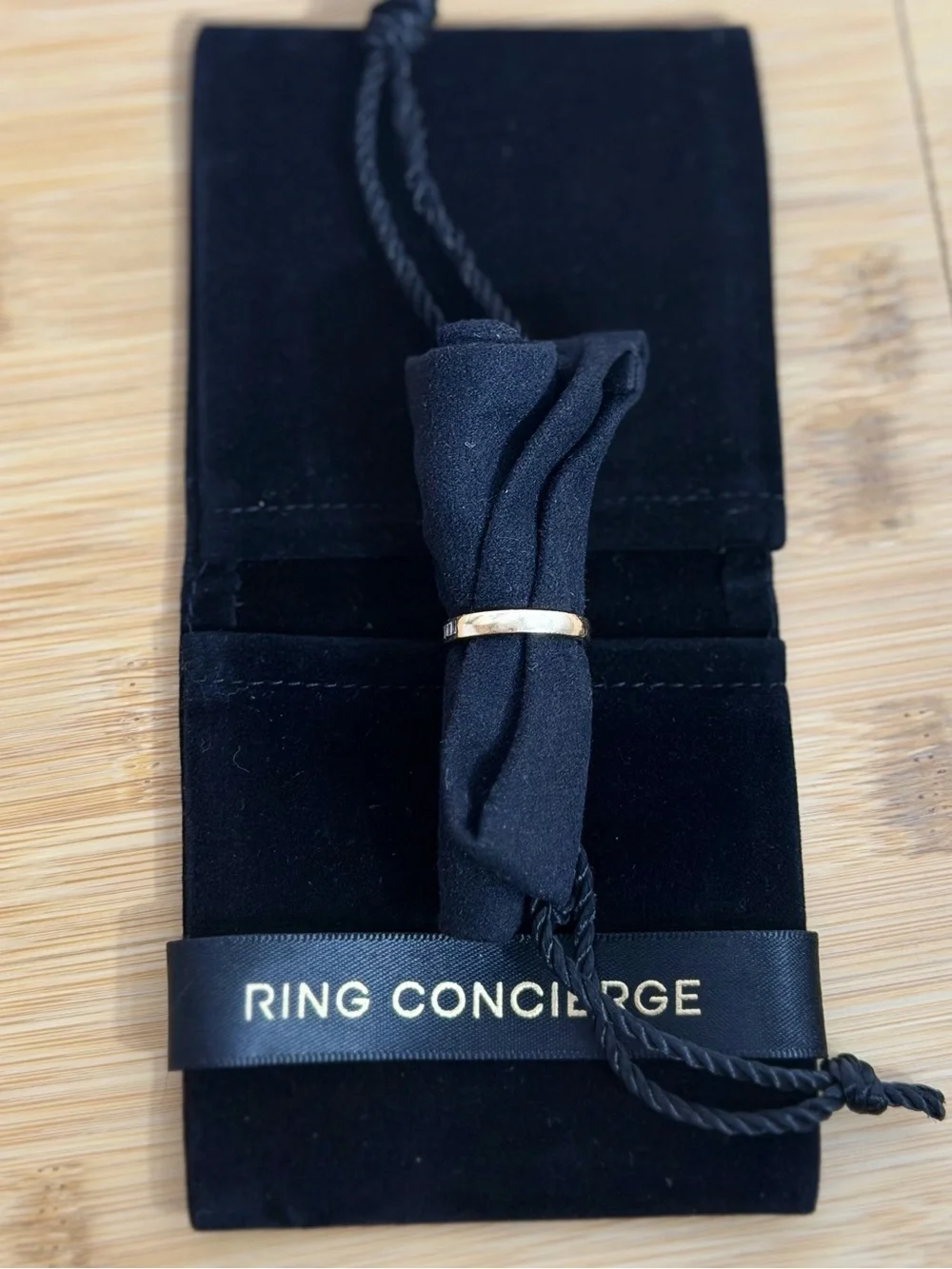 Ring Concierge 14K Gold Baguette Diamond Channel Set Half Band Size 5.5